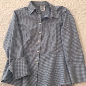 Brooks Brothers Peplum Blouse Size 4